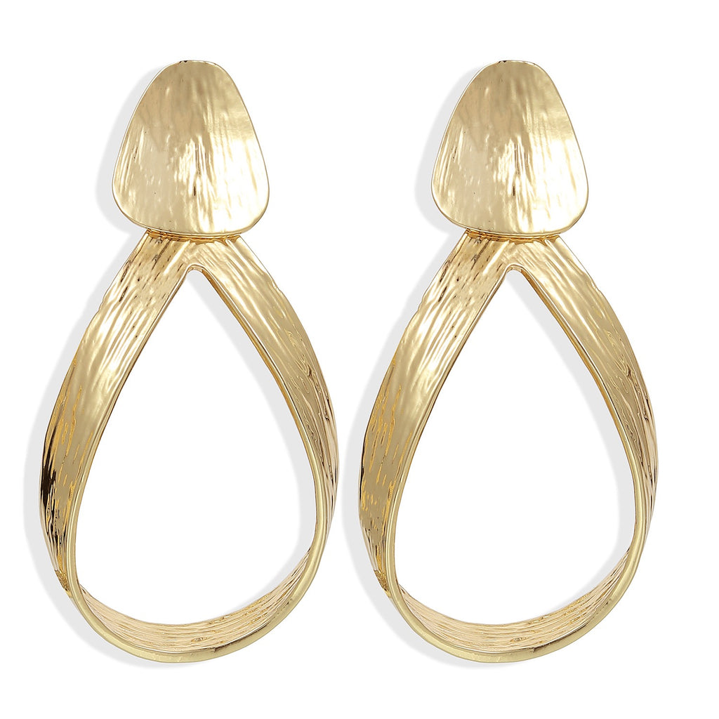 Luxe Twist Teardrop Statement Earrings