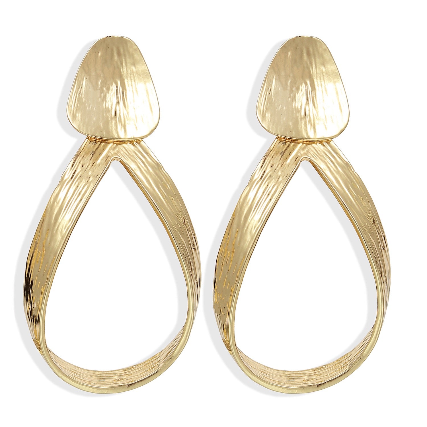Luxe Twist Teardrop Statement Earrings