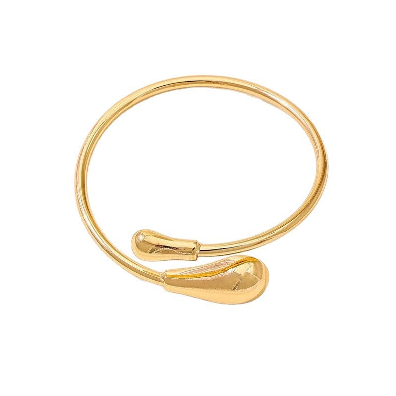 Molten Gold Jewelry Set | Statement Necklace, Bracelet & Ring for Women