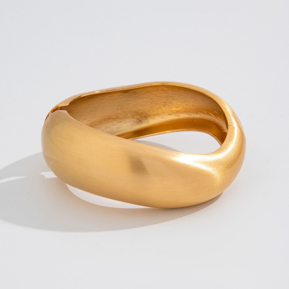 Chunky Gold Statement Bangle Bracelet