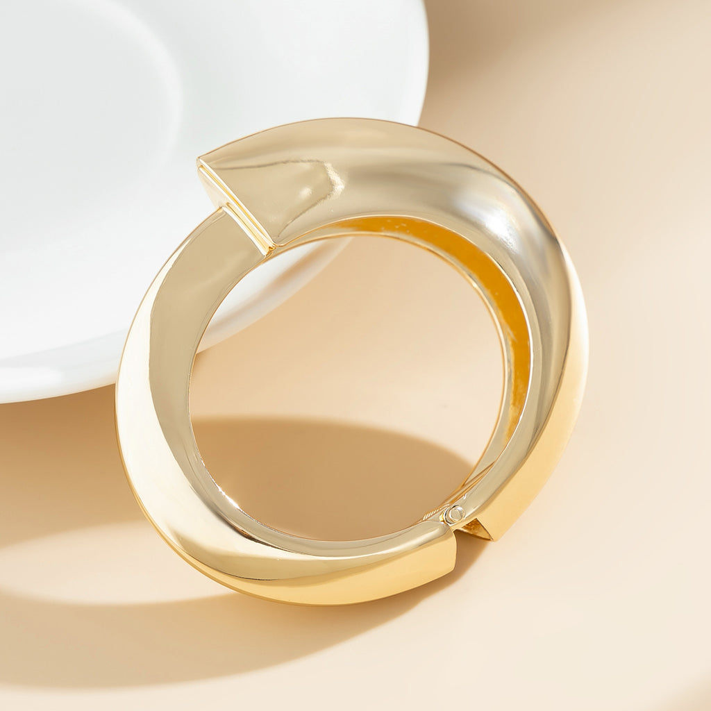 Luxe Bold Geometric Bangle Set 4