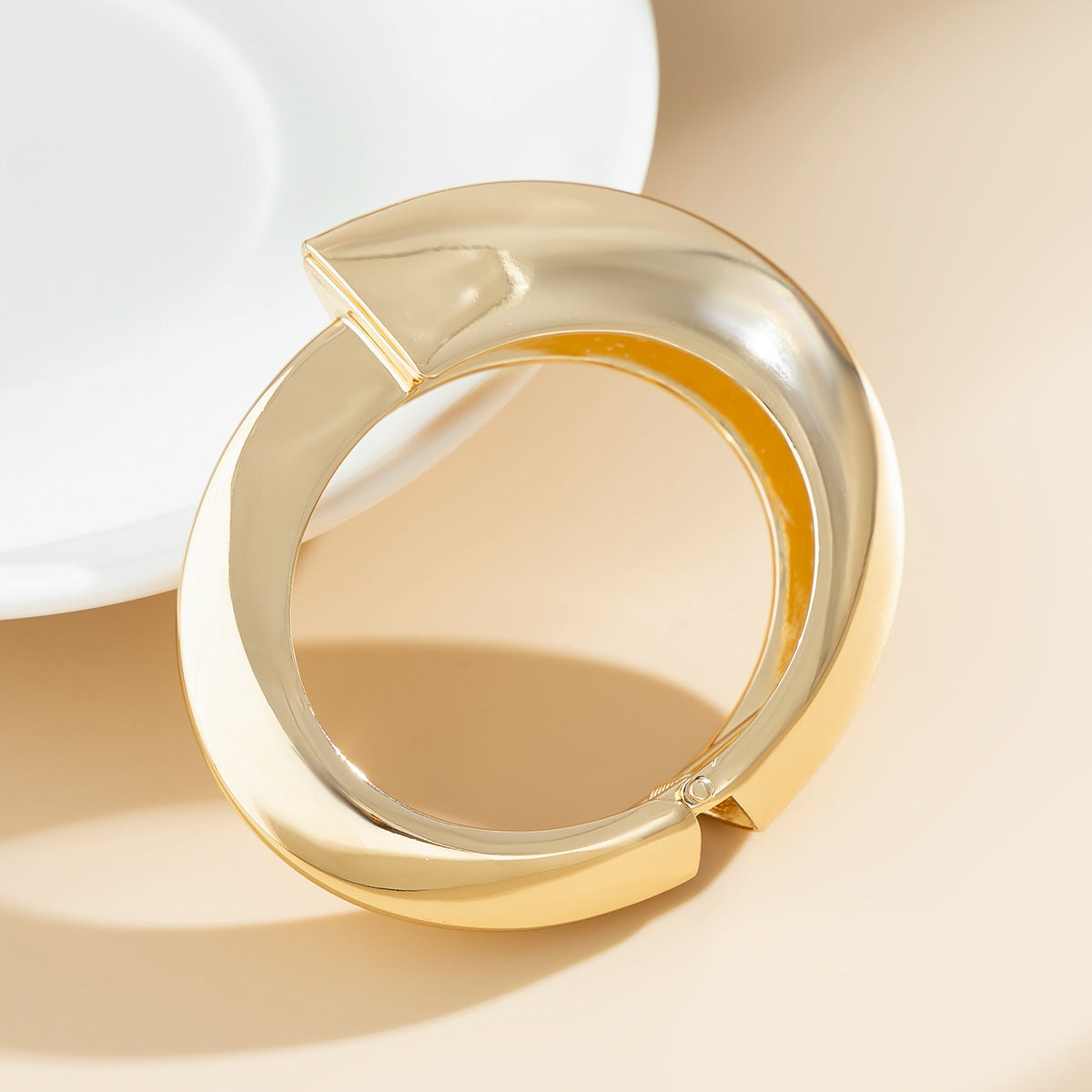 Luxe Bold Geometric Bangle Set 4