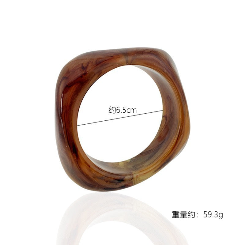 Luxe Bold Geometric Bangle Set 4