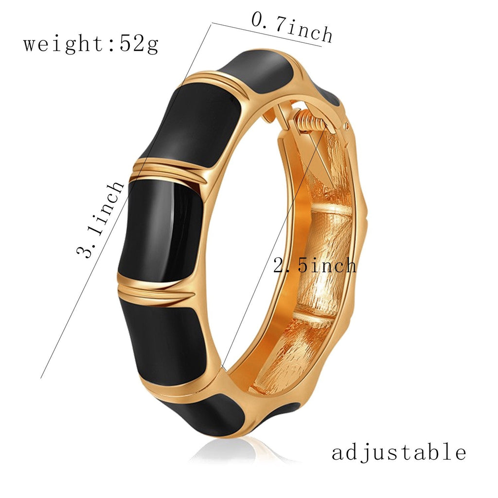 Luxe Bold Geometric Bangle Set 4